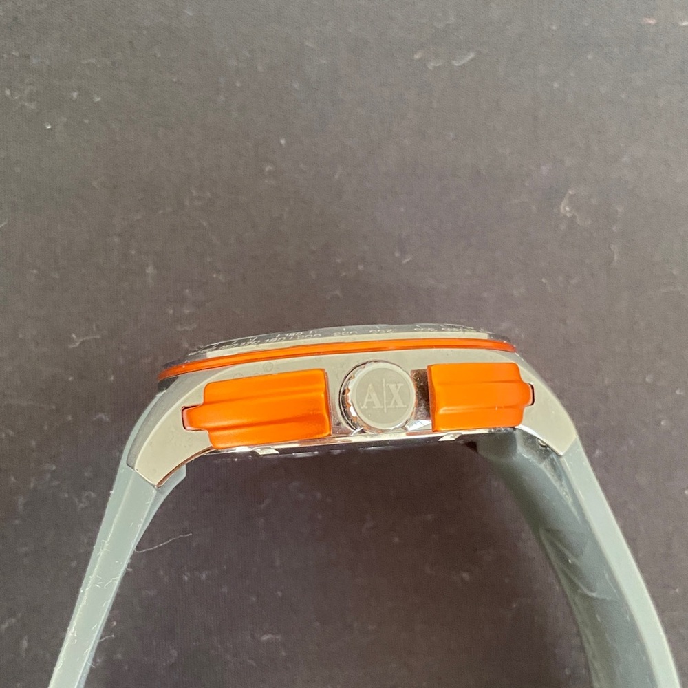 Armani Exchange Black and Orange Chronograph Watch - Picture 11 of 14